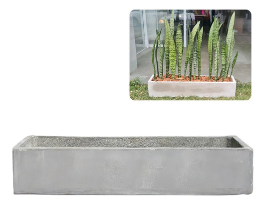 Jardineira Floreira De Cimento Tamanho 100x20x20