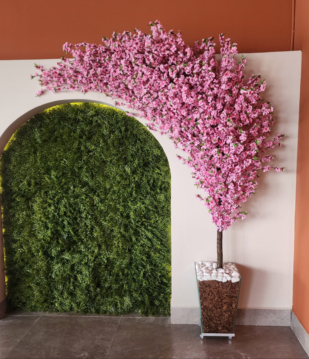 Árvore Cerejeira Artificial Curvada Grande 2.20 metros