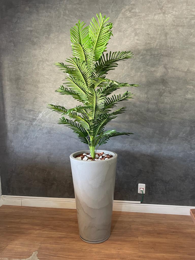Palmeira Grande Artificial com Vaso Genebra 80cm