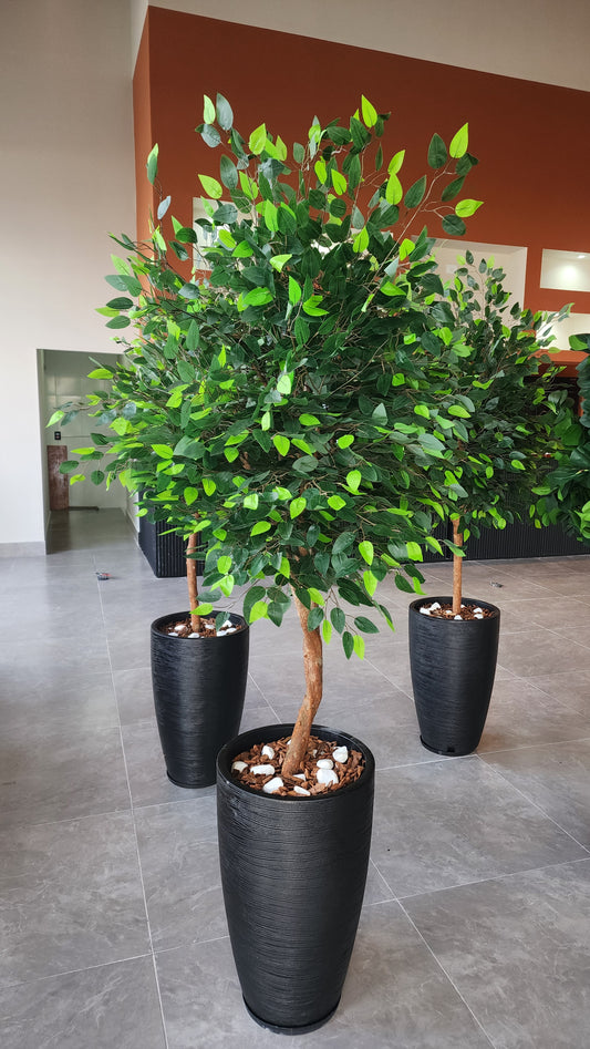 Árvore Artificial Ficus c/ Vaso Amsterdã Grande 65cm